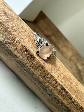 Dainty Rose Quartz Ring